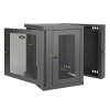 Tripp Lite SRW10US SmartRack 10U Low-Profile Switch-Depth Wall-Mount Rack Enclosure Cabinet, Hinged Back