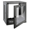 Tripp Lite SRW12UG SmartRack 12U Low-Profile Switch-Depth Wall-Mount Rack Enclosure Cabinet with Clear Acrylic Window