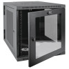 Tripp Lite SRW12US33G SmartRack 12U Server-Depth Wall-Mount Rack Enclosure Cabinet with Clear Acrylic Window, Hinged Back