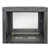 Tripp Lite SRW9UG SmartRack 9U Low-Profile Switch-Depth Wall-Mount Rack Enclosure Cabinet with Clear Acrylic Window