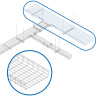 Tripp Lite SRWB18410STR Wire Mesh Cable Tray - 450 x 100 x 3000 mm (18 in. x 4 in. x 10 ft.)