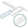 Tripp Lite SRWB6210STR Wire Mesh Cable Tray - 150 x 50 x 3000 mm (6 in. x 2 in. x 10 ft.)