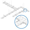 Tripp Lite SRWBLCPLR L Coupler Kit for Wire Mesh Cable Trays