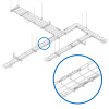 Tripp Lite SRWBTLCPLRBR Fast Docking Coupler Bar for Wire Mesh Cable Trays, 50 Pack