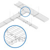 Tripp Lite SRWBUNVCPLR Universal Coupler Kit for Wire Mesh Cable Trays, 50 Pack