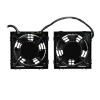 Tripp Lite SRXFANWM Wall-Mount Roof Fan Kit - Dual 230V High-Performance Fans, 210 CFM, 3 ft. Cord, C14 Input