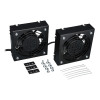 Tripp Lite SRXFANWM Wall-Mount Roof Fan Kit - Dual 230V High-Performance Fans, 210 CFM, 3 ft. Cord, C14 Input