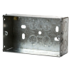 47mm Double Gang Galvanised Steel Back Box