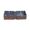 47mm Double Gang Galvanised Steel Back Box