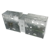 35mm Deep 1 + 1 Dual Galvanised Accessory Box