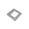 Kauden  Double Brushed Steel Screwless Plate accepts 2 EURO Modules 50x25mm