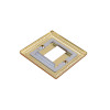 Single Georgian Brass Faceplate Accepts 1 Euro Module 50mm x 25mm