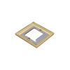 Double Georgian Brass Faceplate Accepts 2 Euro Modules 50mm x 25mm