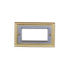 Quad Georgian Brass Faceplate Accepts 4 Euro Modules 50mm x 25mm