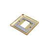 Varilight  Single Gang, Victorian Brass Data Faceplate accepts 1 EURO Module 50mm x25mm