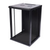 Qube 6U 600mm Deep Acoustic Black Wall Box